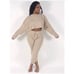 NWT Beige Waffle Knit Lounge Set