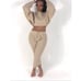 NWT Beige Waffle Knit Lounge Set