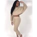 NWT Beige Waffle Knit Lounge Set