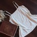 Vintage 1920s Camisole, Ivory Embroidered Flapper Cami Top, Slip Lingerie