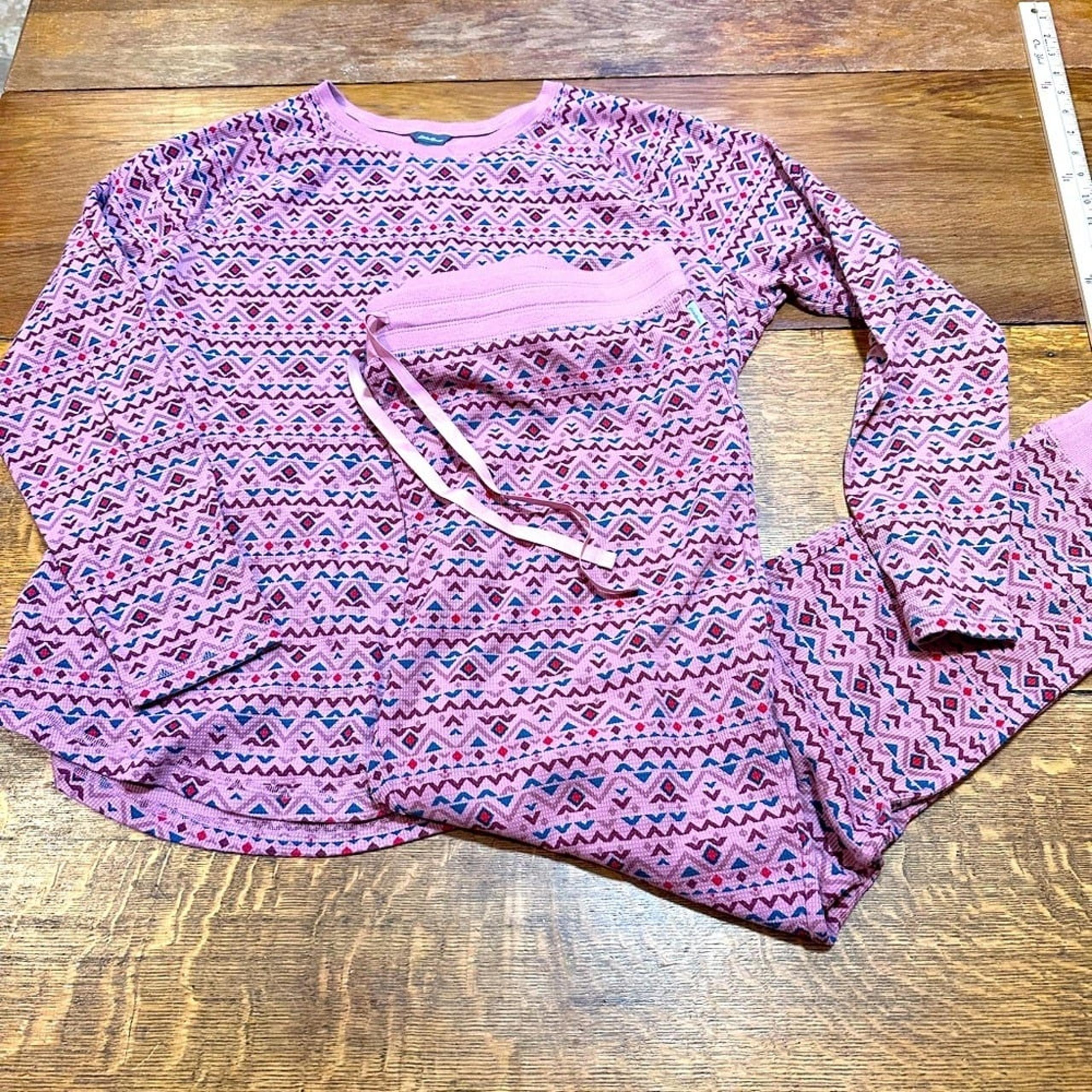 Eddie Bauer womens waffle knit pajamas sz 2XL T