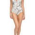 NEW DKNY Women's 16 Ruffle Plunge Tummy Control One-Piece Swimsuit NWT 98