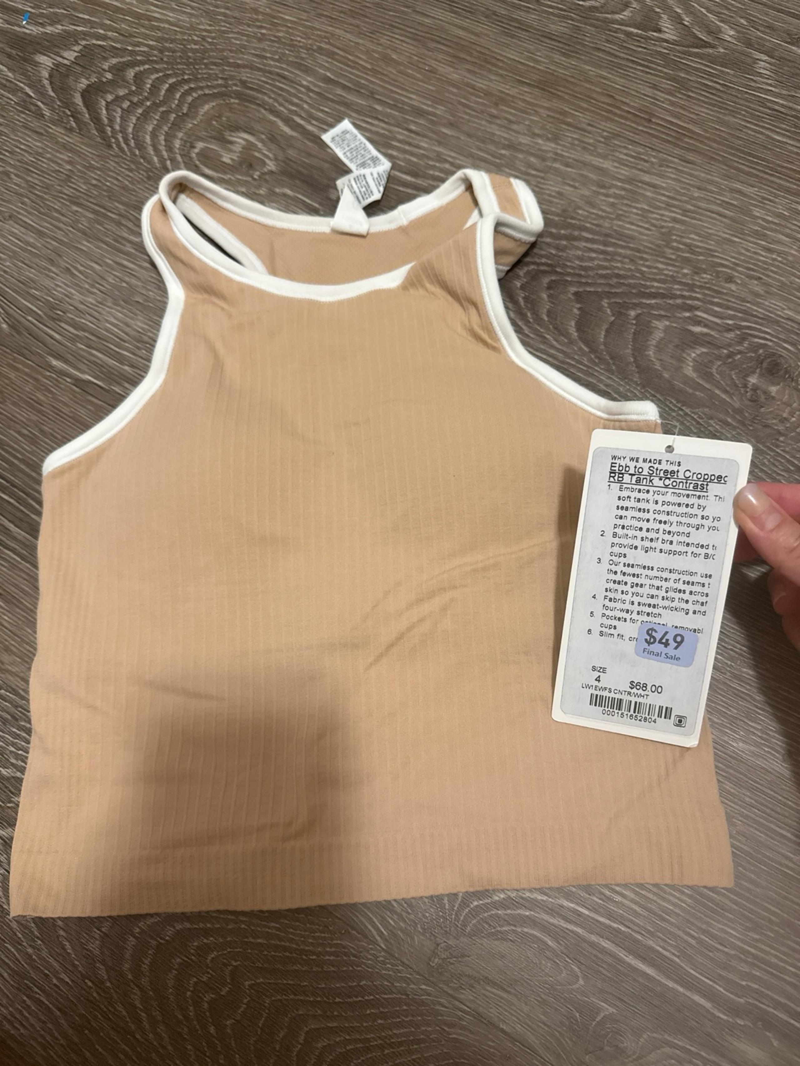 Lululemon ebb tank crop - lululemon athletica