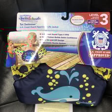 Swimschool US Coast Guard Tot Swimmer Approved Floatie Blue Whale NEW S8