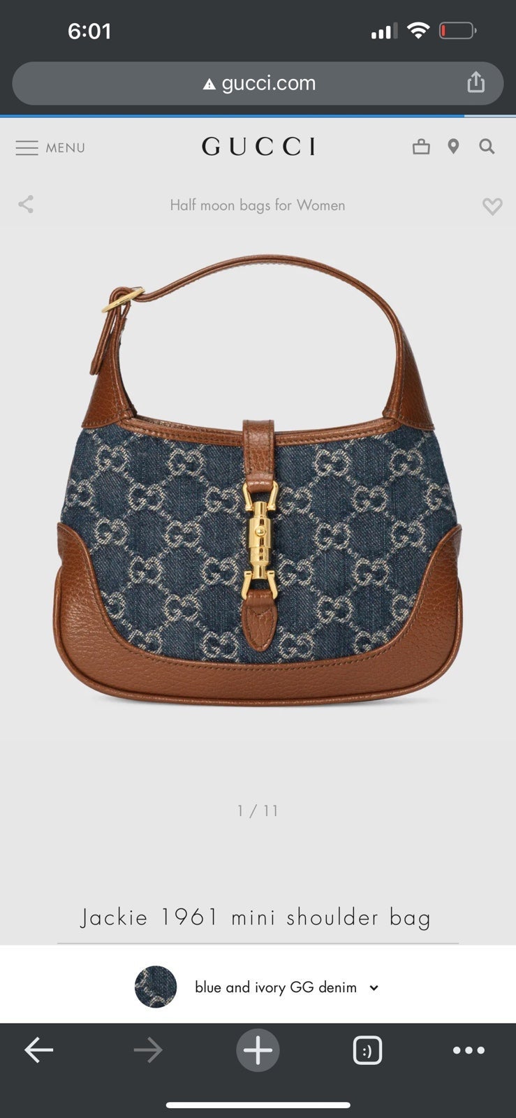 Gucci Jackie 1961 mini shoulder bag