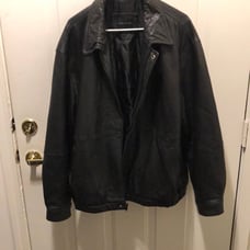 Mens Modern Elements Leather Jacket size XXL