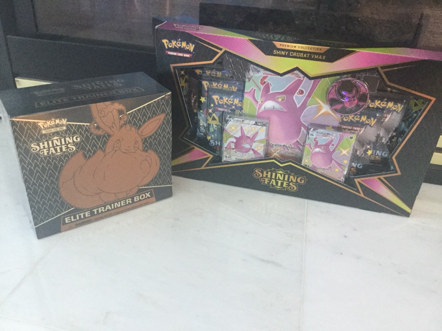 Shining fates etb, and a Crowbat VMAX