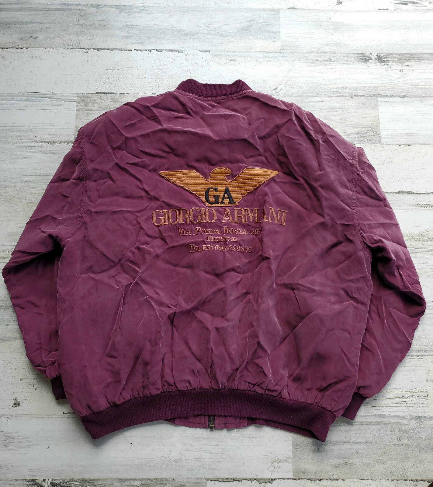 VintageGiorgio Armani Vintage 90s Lightweight Bomber jacket size Medium