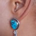 Turquoise Earrings Native American Vintage