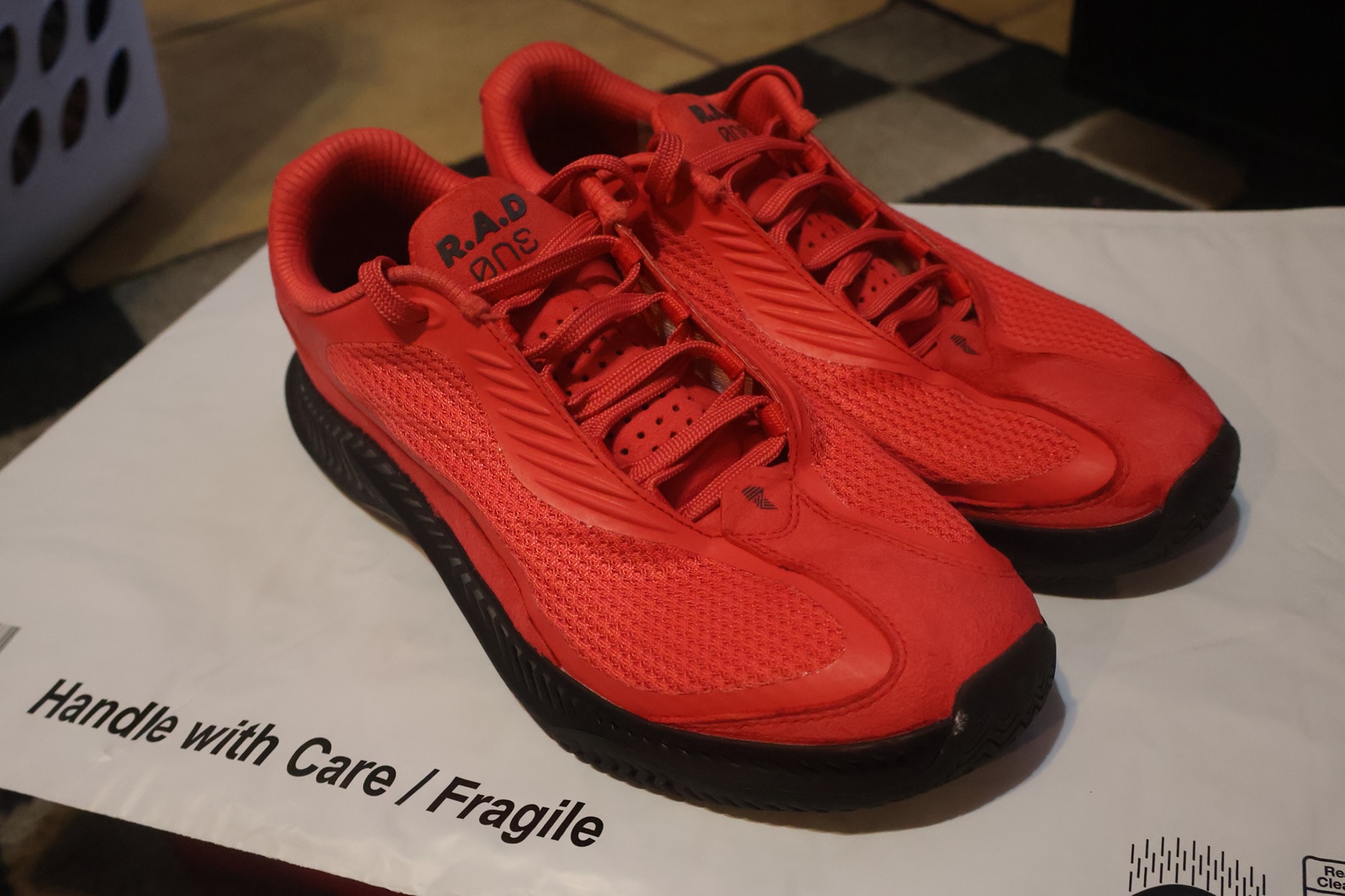 R.A.D One Red Lazer Trainers M8/W9.5