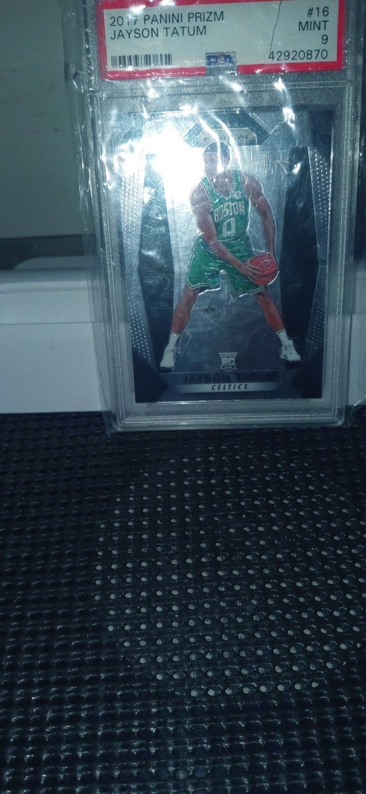 Jayson Tatum Panini Prizm Rookie Card Graded 9