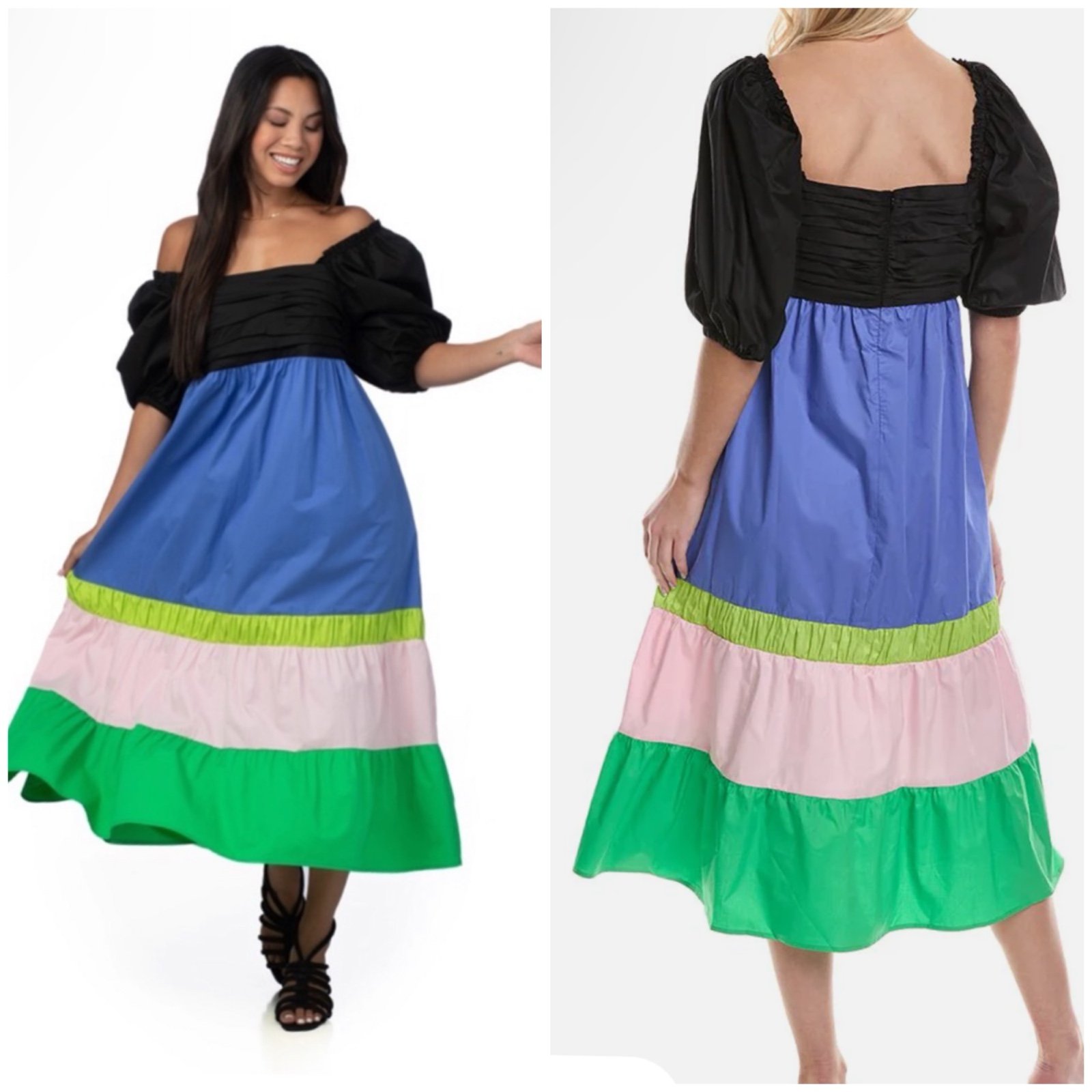 CROSBY BY MOLLIE BURCH Emerson Dress In Colorblock Sz S