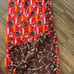 Kansas City Chiefs w/footballs. No sew blanket. 3 yards, drapes a KING