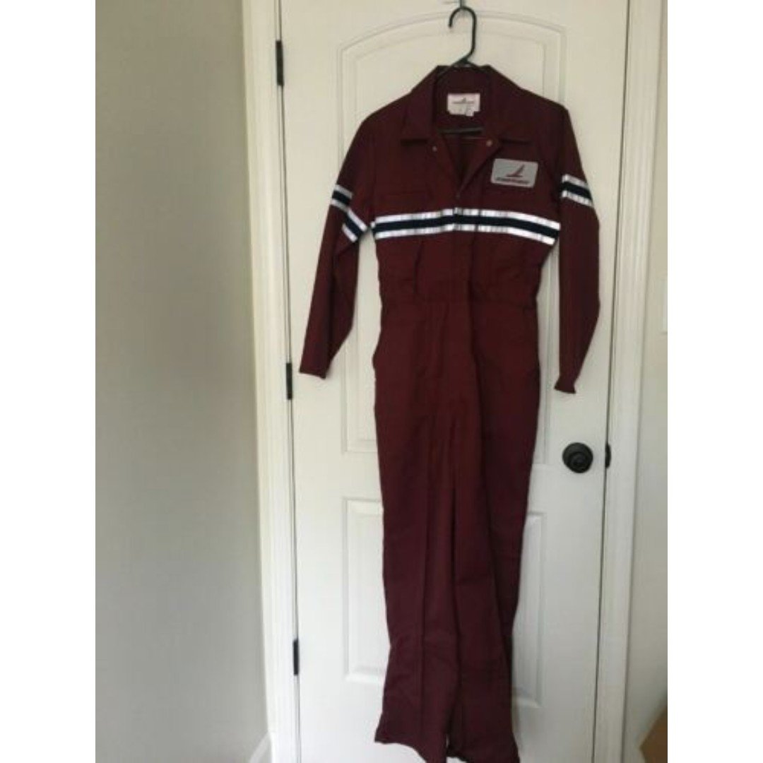 1pc VTG Piedmont Airlines Women's Juniors Winterweight Jumpsuit Size Large