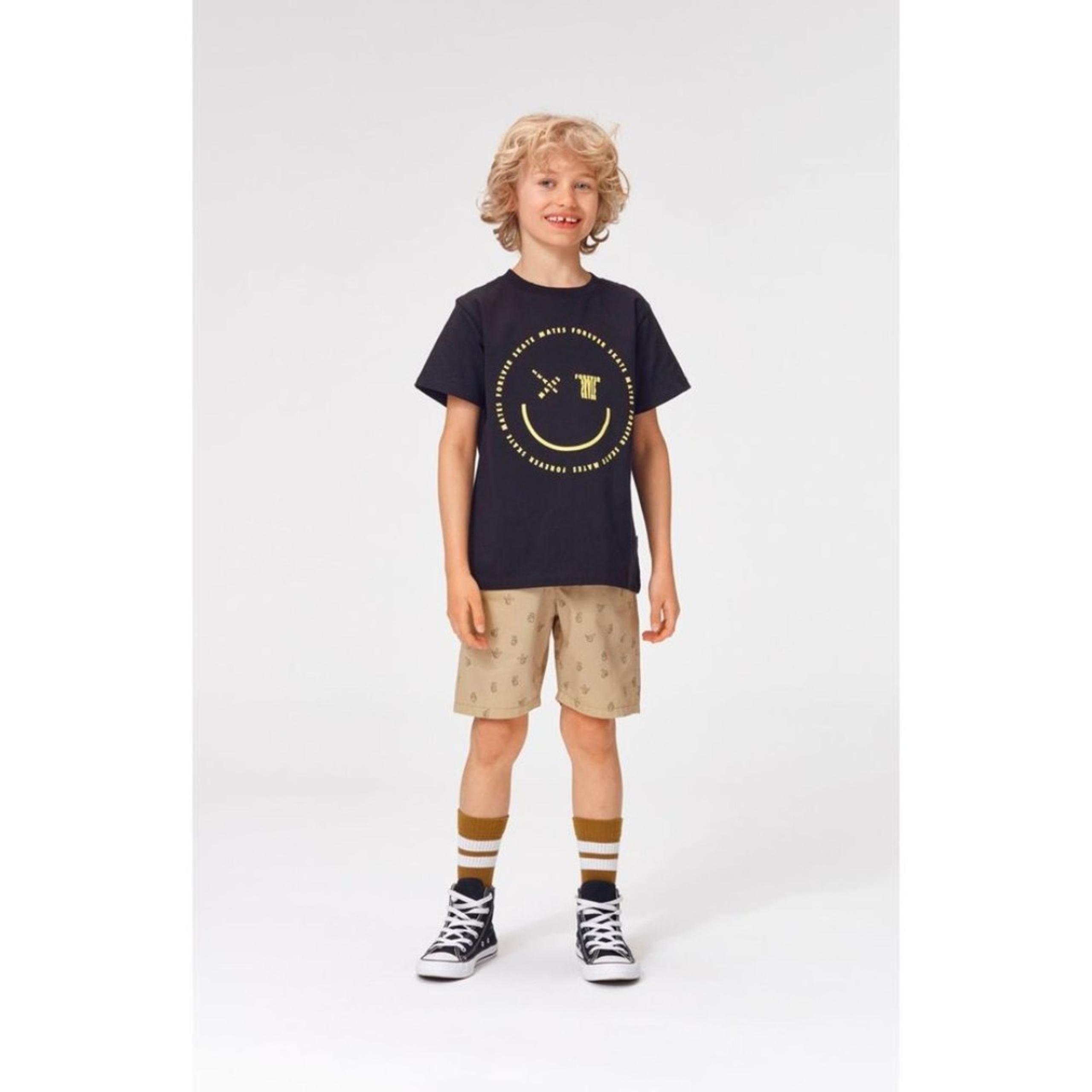 New Molo Rame Shortsleeve Graphic Tee in Black Size 110/5Y