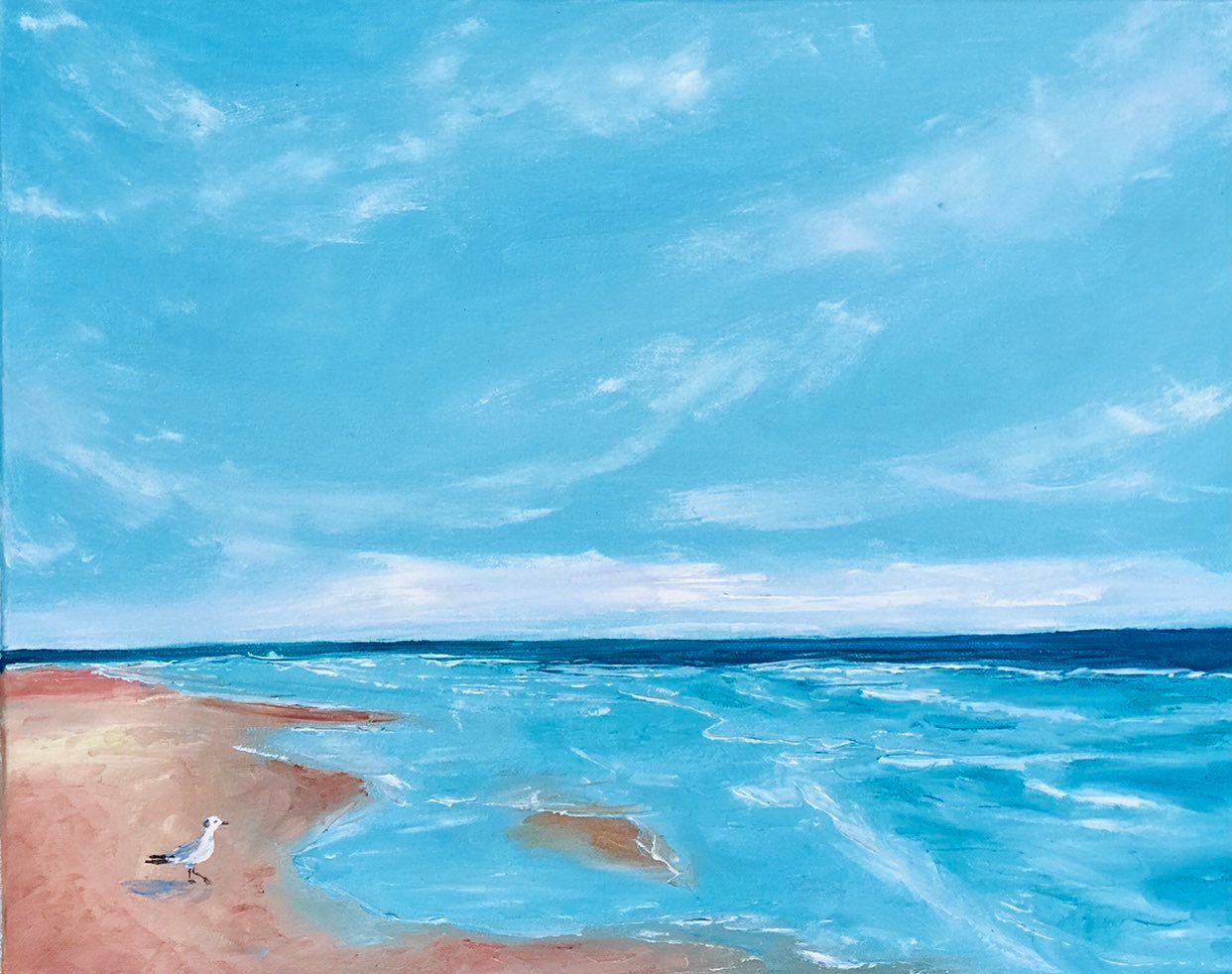Seascape Painting Original Canvas Art