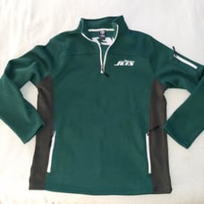NWOT Sz.L Men's NFL New York Jets Pullover Quarter Zip Shirt