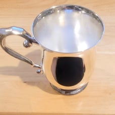 1 pint pewter beer mug tankard georgian style