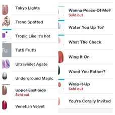 Color street nails bundle