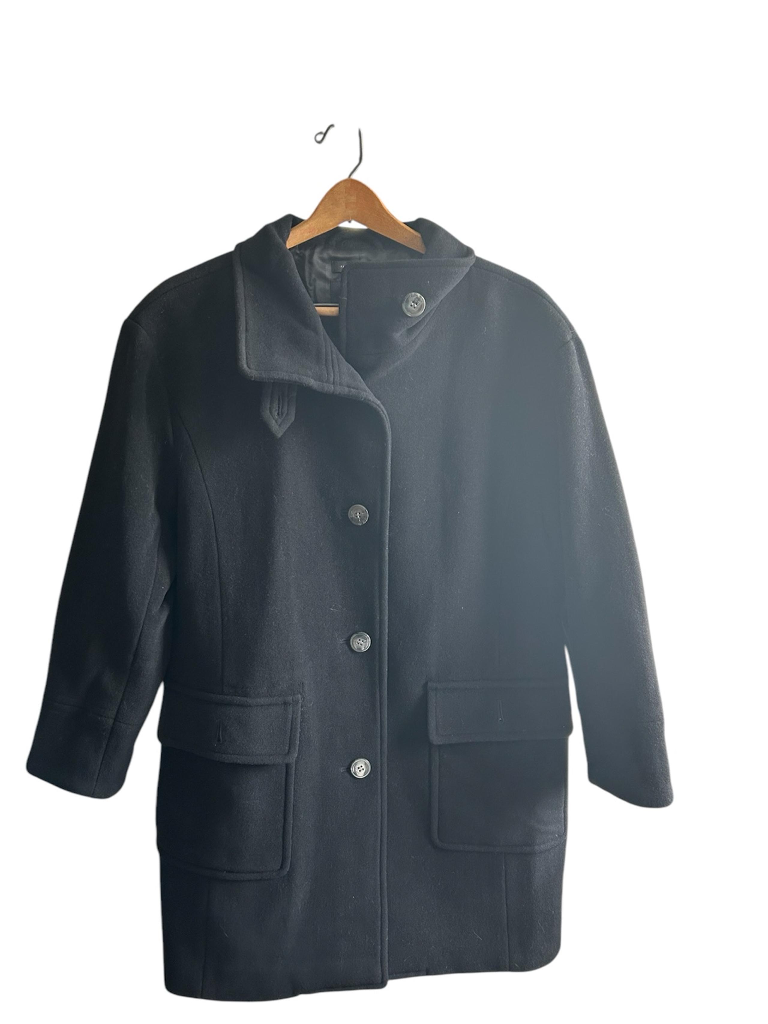 Talbots black pea coat
