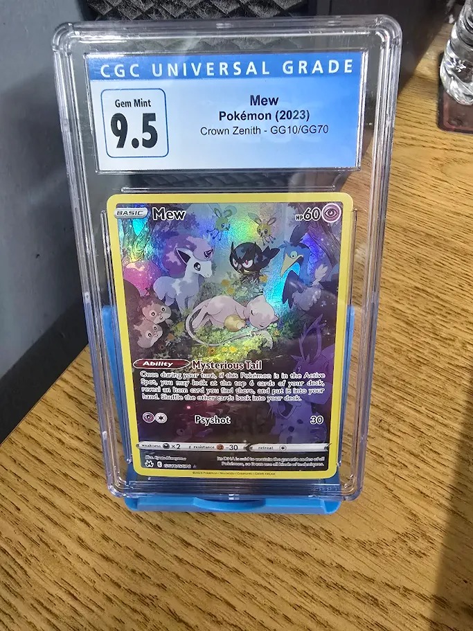 Mew GG10/GG70 Galarian Gallery Crown Zenith Pokemon Card CGC 9.5 CGC 10