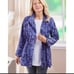 NEW Soft Surroundings Women’s Sea Mist Anorak Jacket Navy 1X Full-Zip