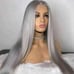 lace front wig human hair blended