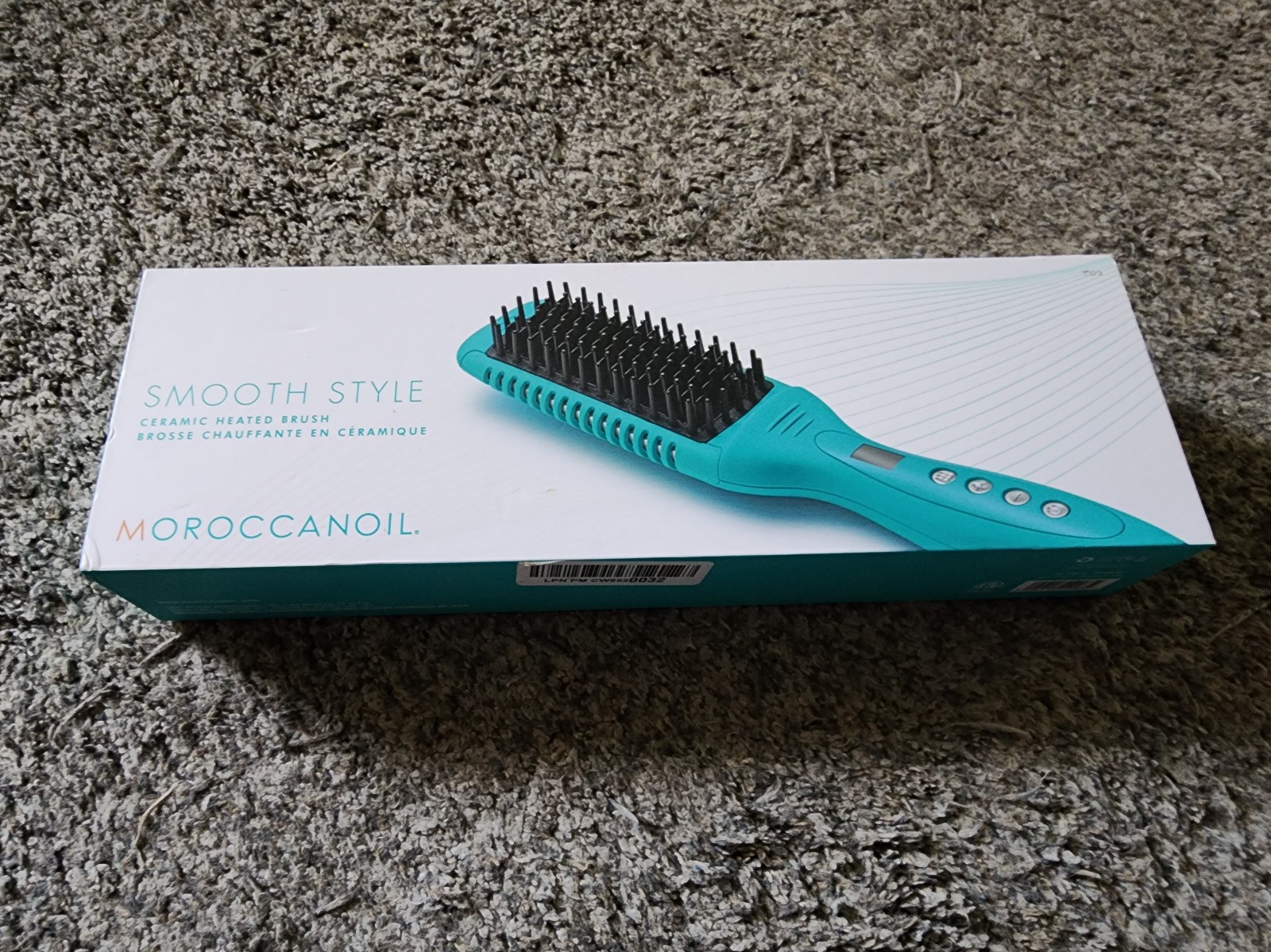 Moroccanoil Turquoise Blue ceramic heated brush new in box