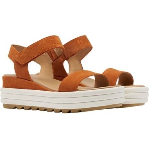 SOREL Flarform Sandals Suede Upper Size 10 Cushioned Open Toe