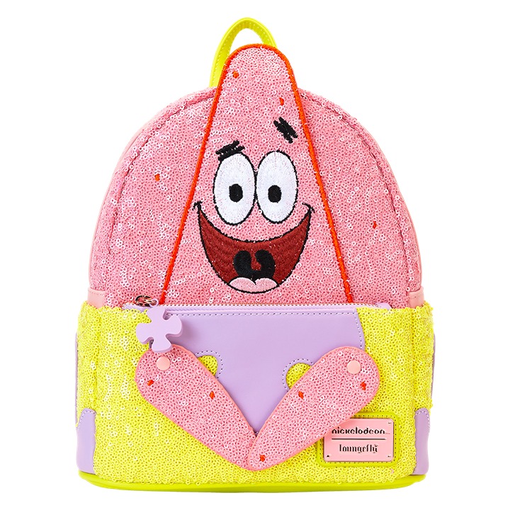Limited Edition SpongeBob SquarePants Patrick Star Sequin Cosplay Mini Backpack.