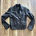 Lucky Brand Lambskin Leather Classic Moto Biker Jacket, Black, Small