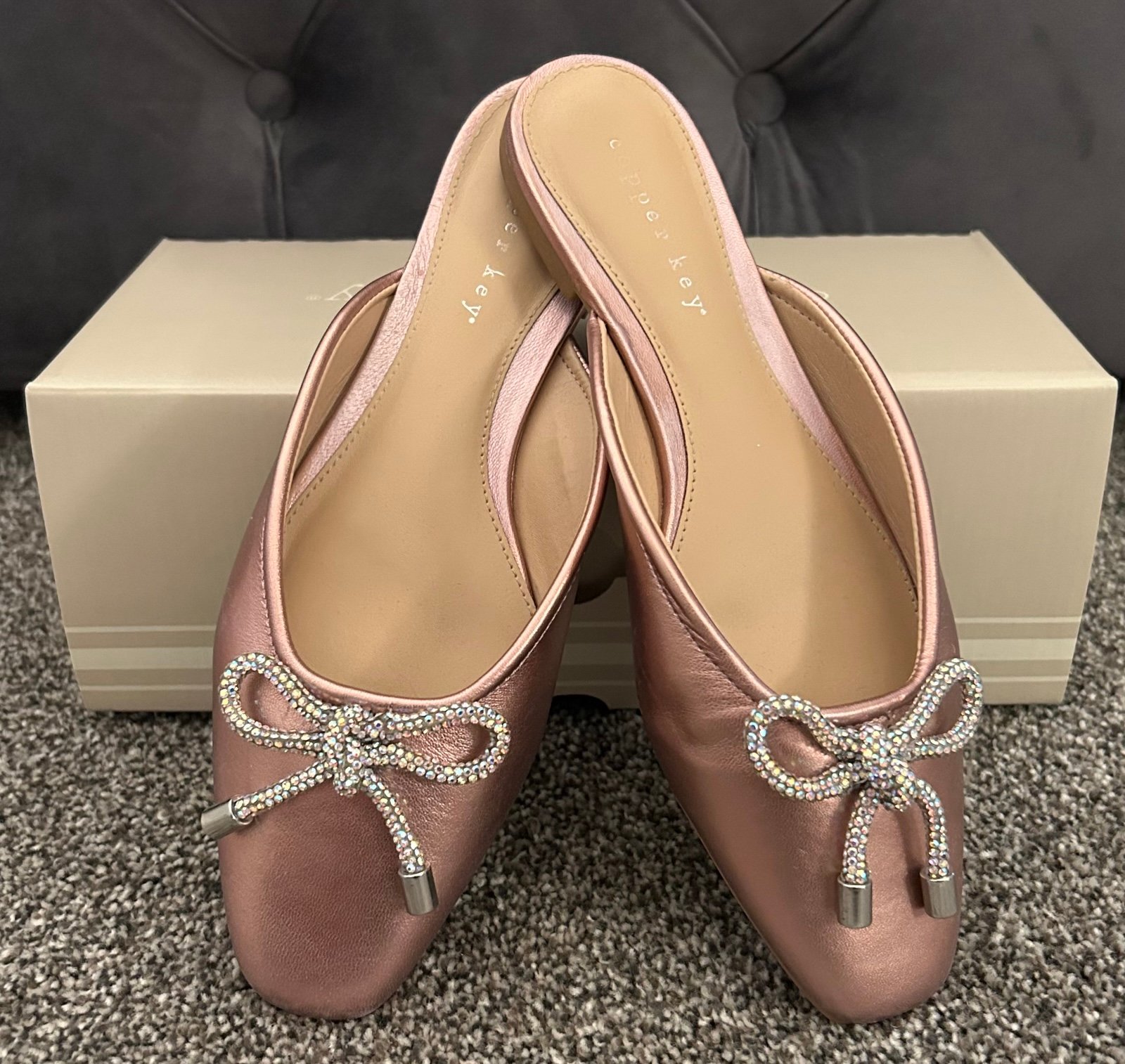 Copper Key Glimmer Mules