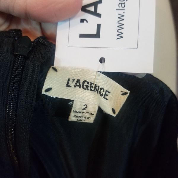 L'Agence Black Velvet cheapest Dress Size 2