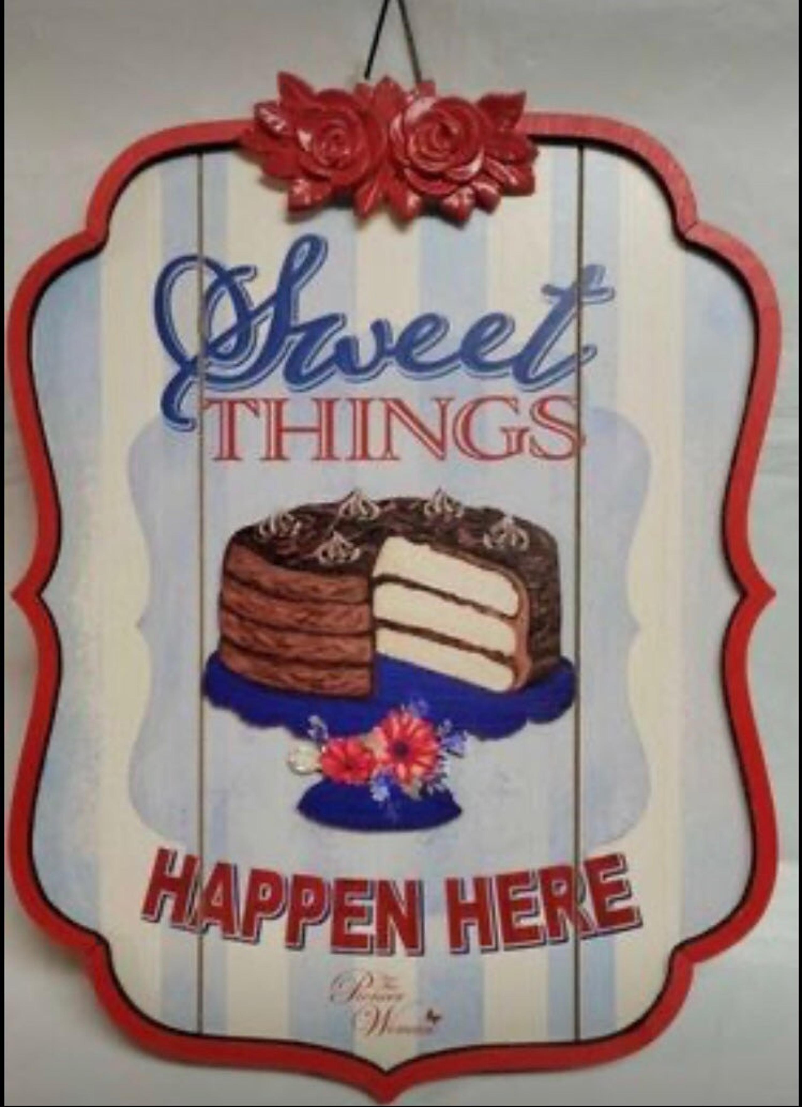 The Pioneer Woman Wall Sign - Sweet Things Happen Here - Country Farmhouse Bake