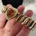 Vintage Co-Star Sweetheart Expandable Bracelet Orange Heart
