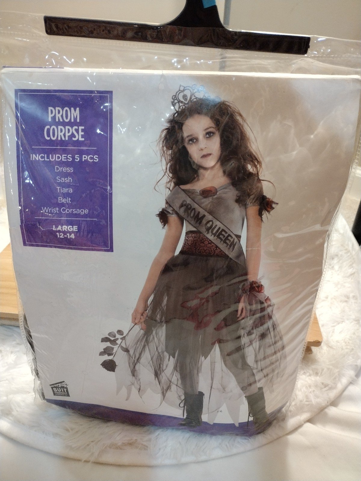 Prom Corpse Halloween Costume Girl Size Large 12-14 NWT
