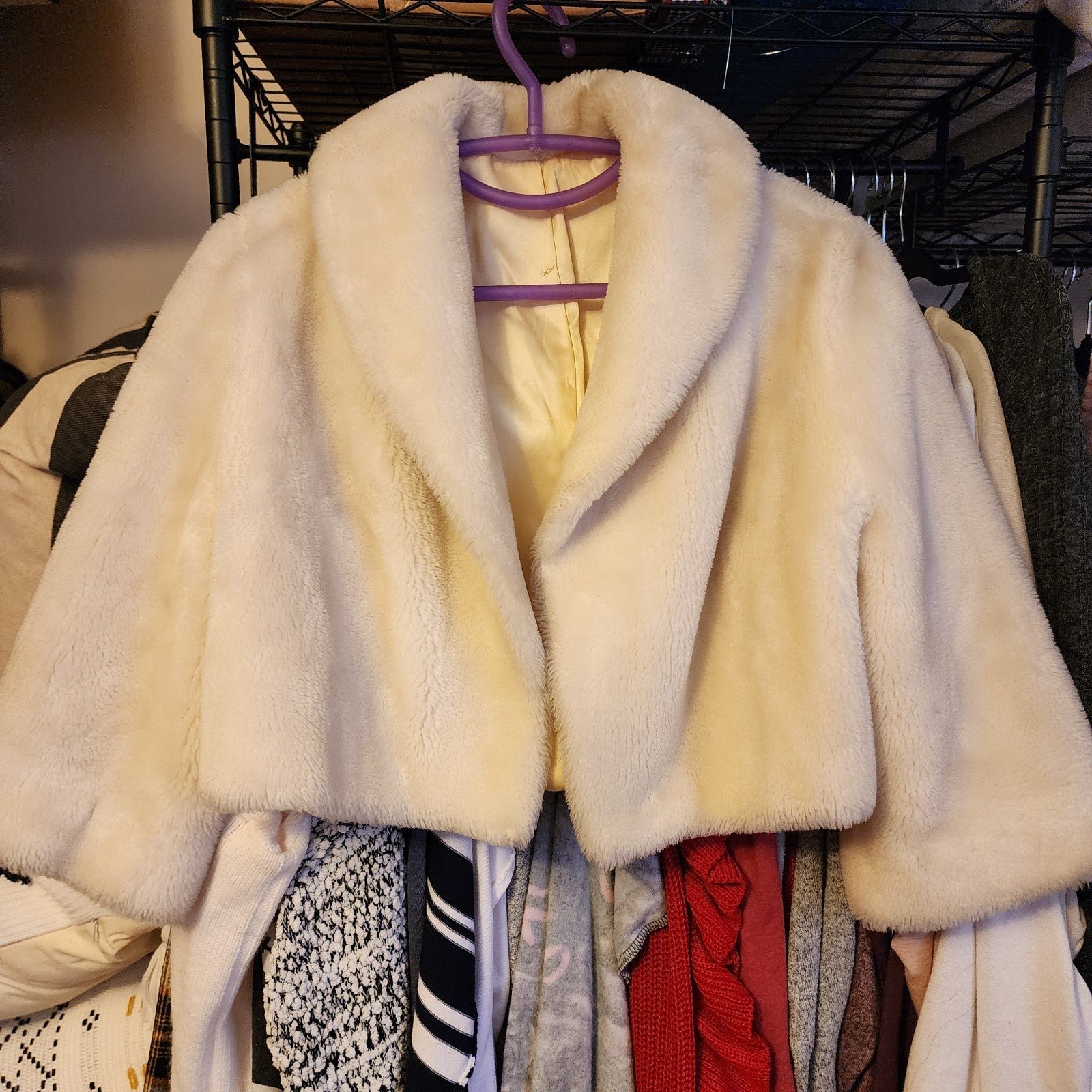 Fur Coat cropped vintage