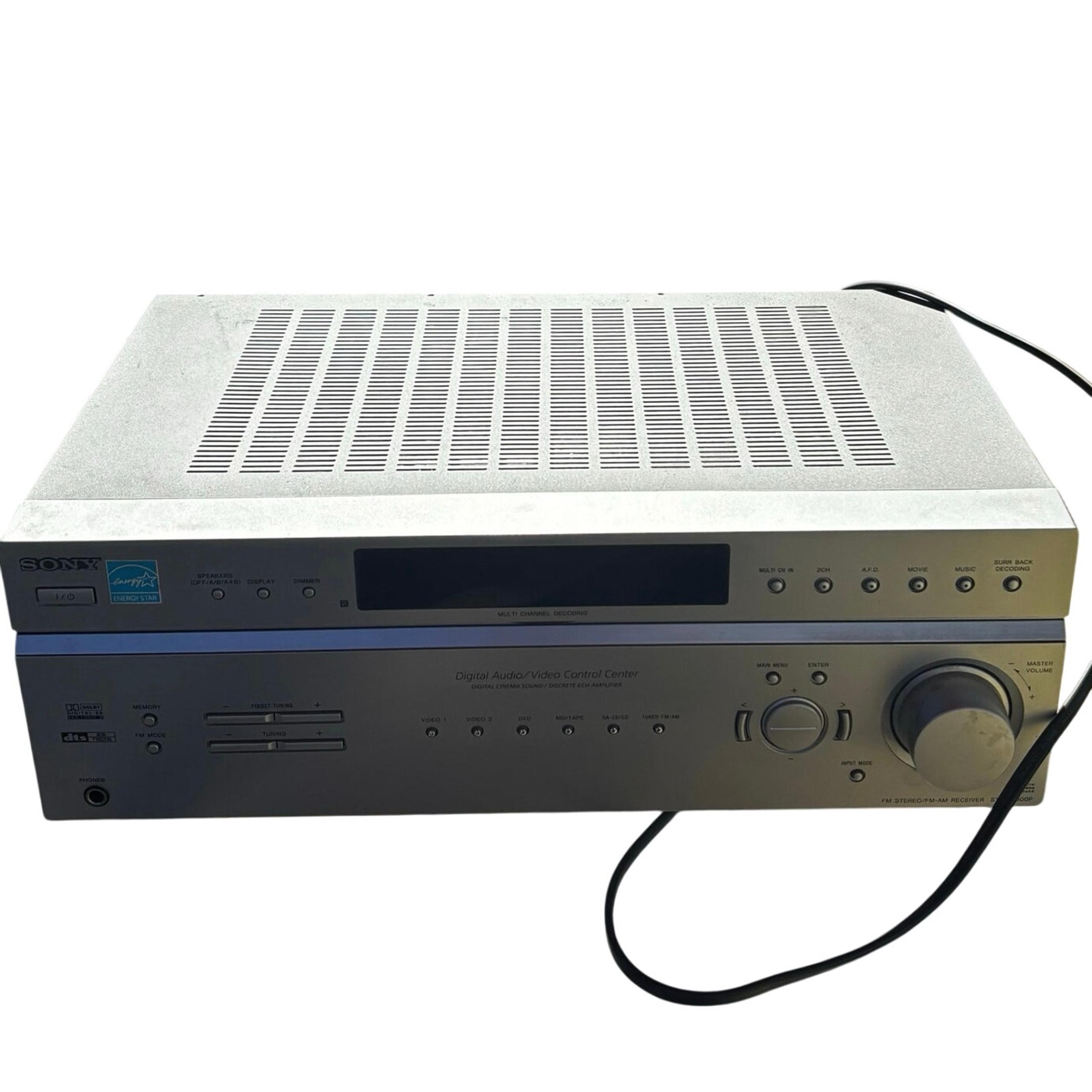 Sony STR-K6800P Receiver HiFi Stereo 6.1 Channel Home Theater AM/FM Audio Silver