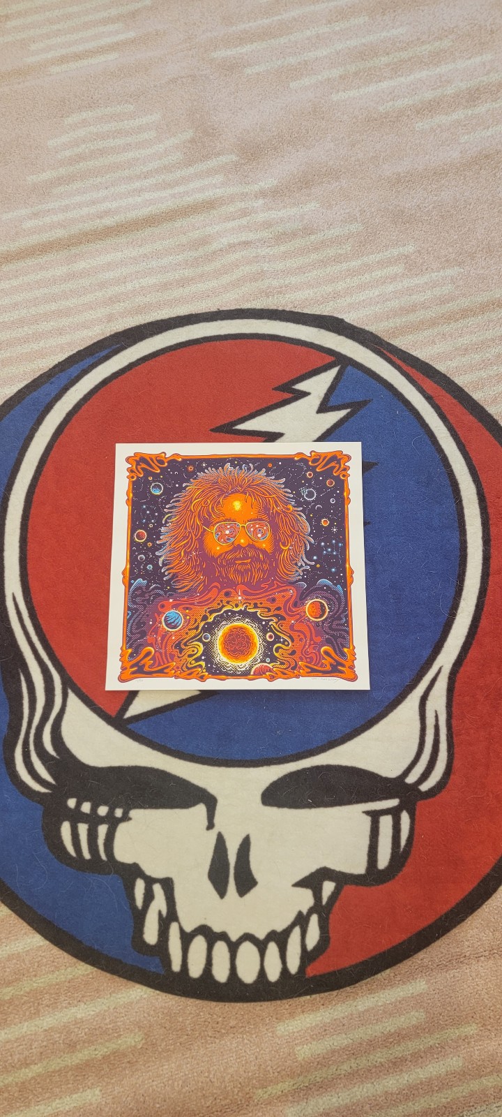 Grateful Dead Poster Jerry Garcia Bicycle Day