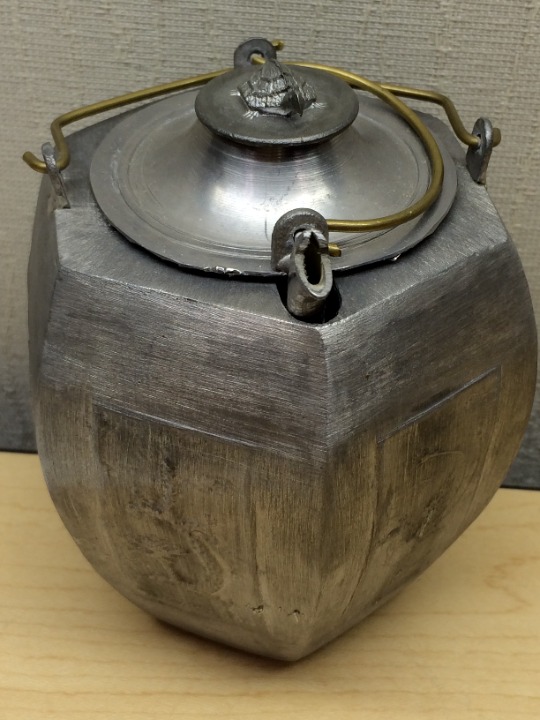 Chinese Silver Pewter Teapot Dragon Lid