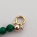 14K Yellow Gold Emerald Beaded Necklace 18