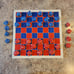 The Battle of the Mushrooms Glow-in-the-Dark Checkerboard – Handmade & Unique