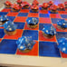 The Battle of the Mushrooms Glow-in-the-Dark Checkerboard – Handmade & Unique