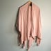 JANICE Soft Pom Pom Shawl wrap in pink one size New with tag