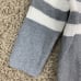NWT Hanna Andersson cotton gray and white striped sweater sz 12-18 months