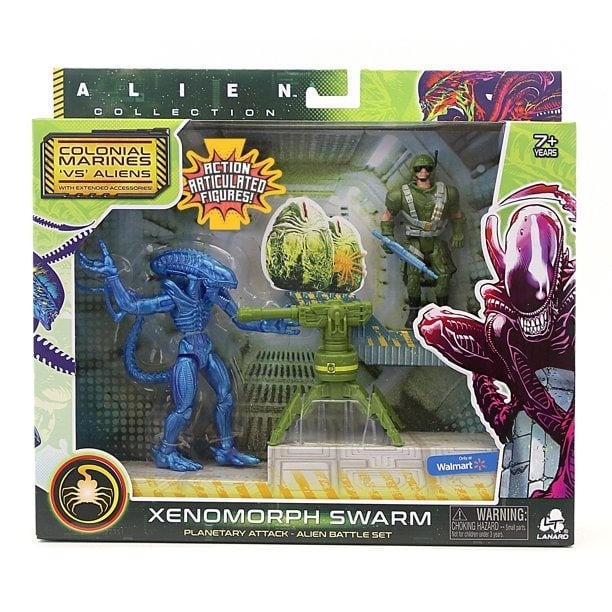 Alien Collection Xenomorph Swarm Planetary Attack Alien Battle Set Walmart Exc