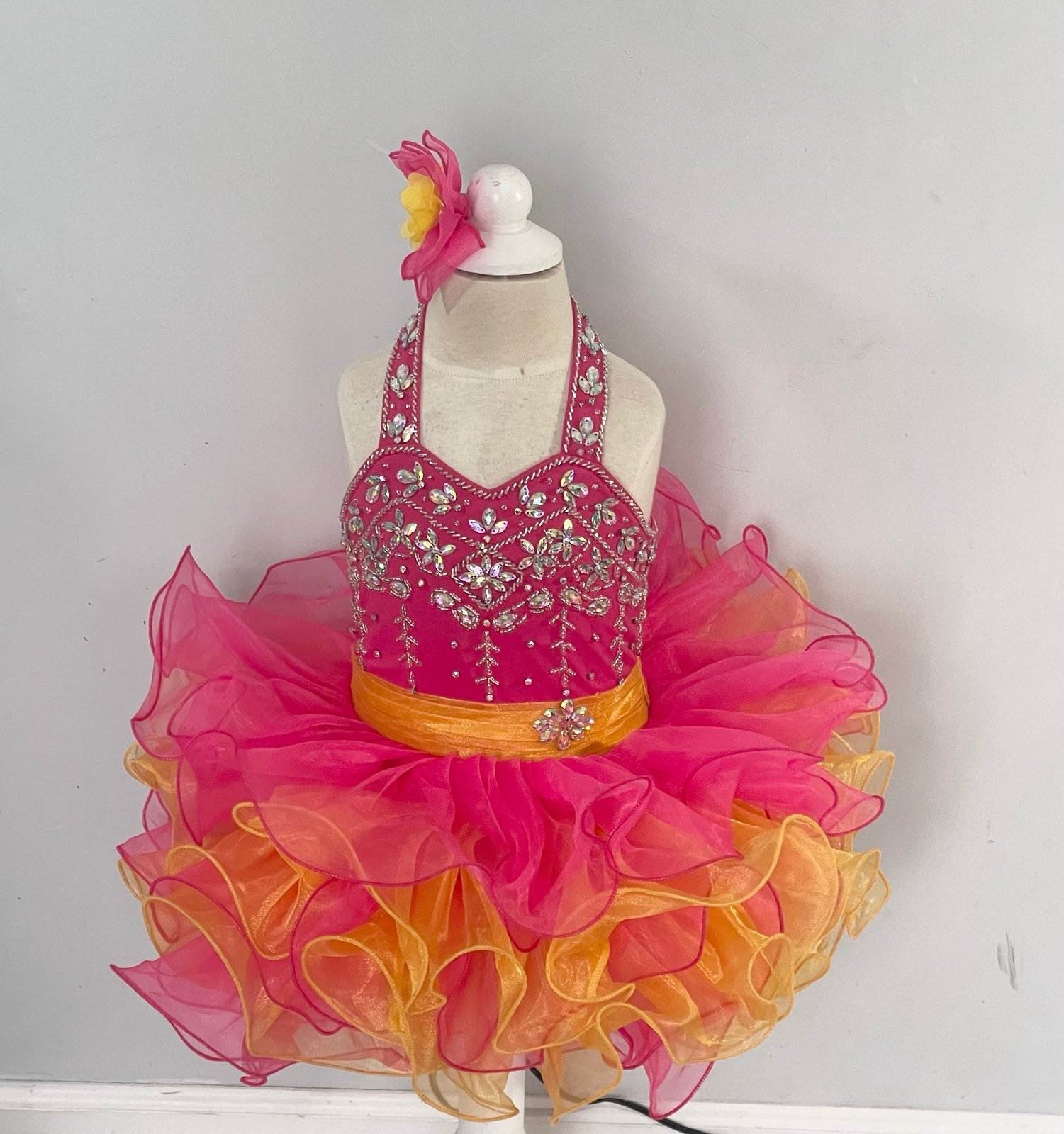 Girls pageant glitz princess birthday cupcake dress.