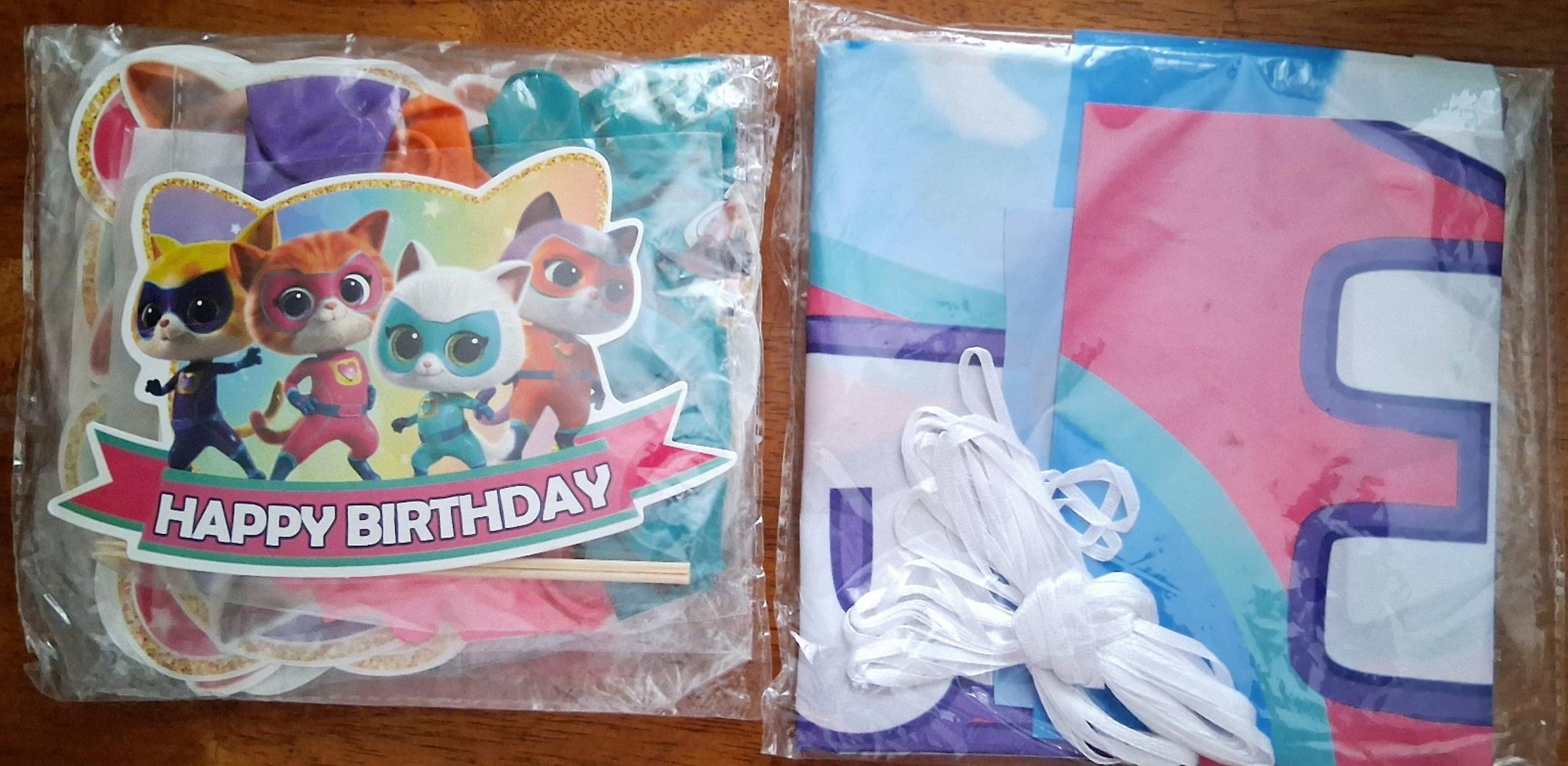 Super Kitties Cartoon Birthday Party Decorations