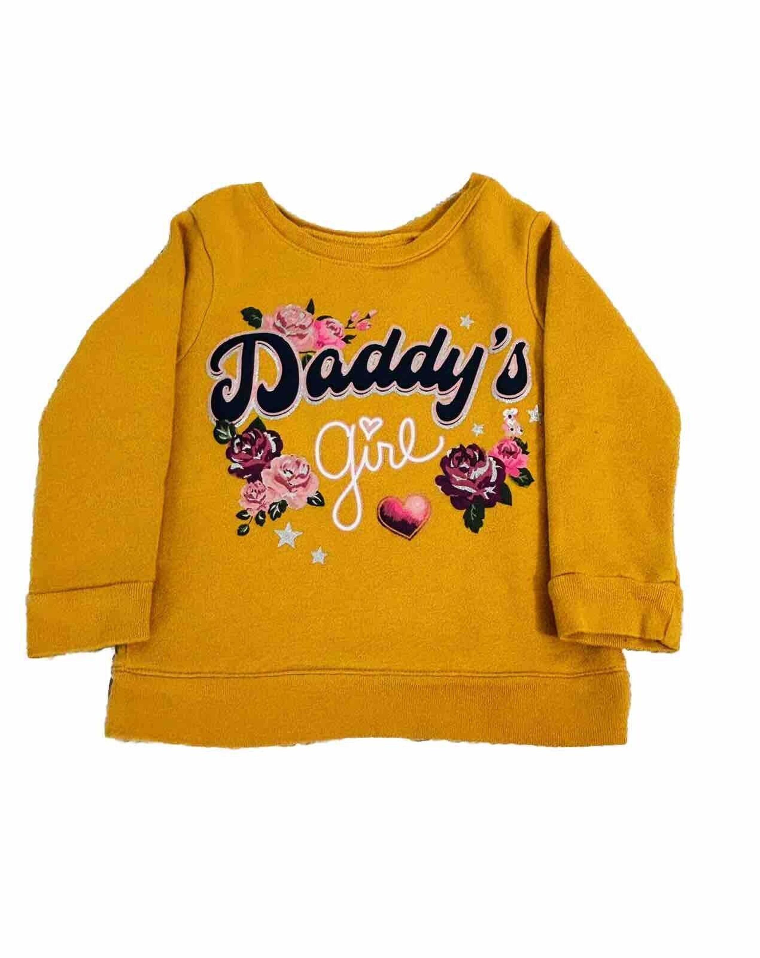 Garanimals-Gold-Long Sleeve-Pullover Sweater-Size 2T-“Daddy’s Girl”-Preowned