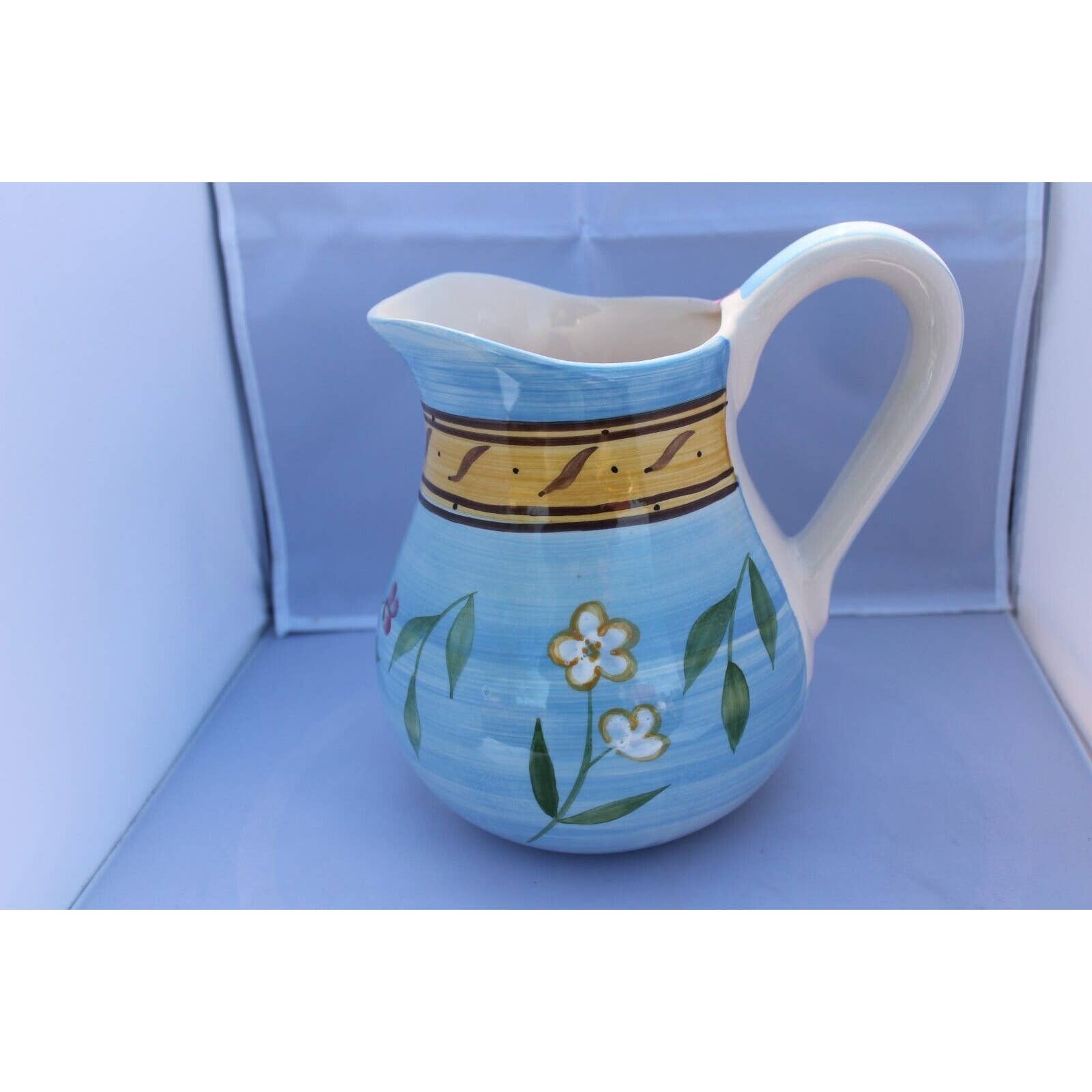 CERTIFIED INTERNATIONAL CORP. DECORATIVE PITCHER JUG MADE IN PORTUGAL